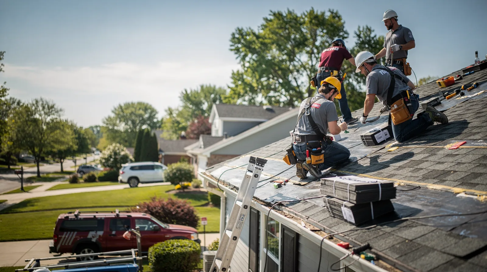 Roof Repair in Romeoville, IL around you
